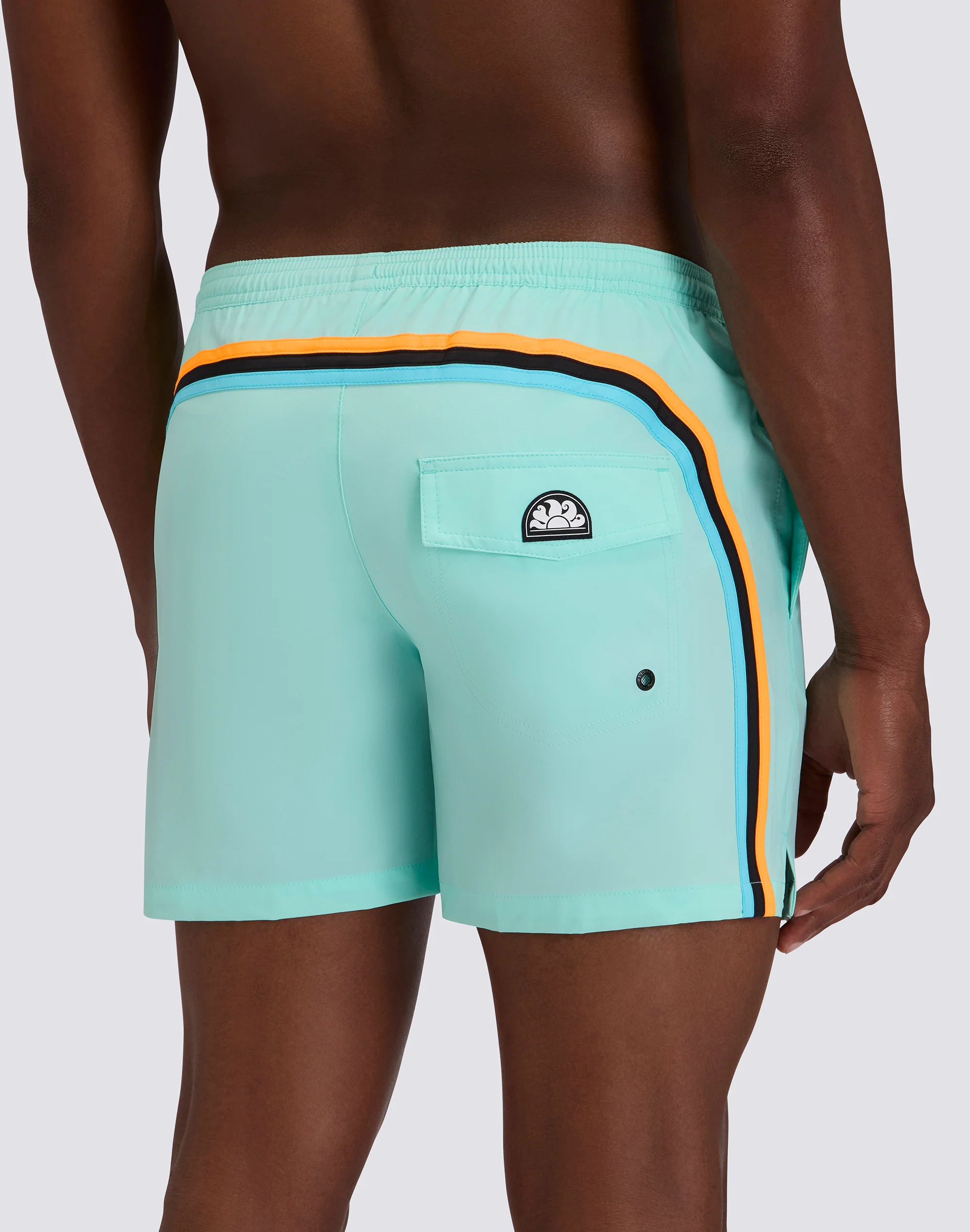 COSTUME DA BAGNO UOMO CON TESSUTO STRETCH A VITA ELASTICATA E CON CUSTODIA REMOVIBILE - Image 4