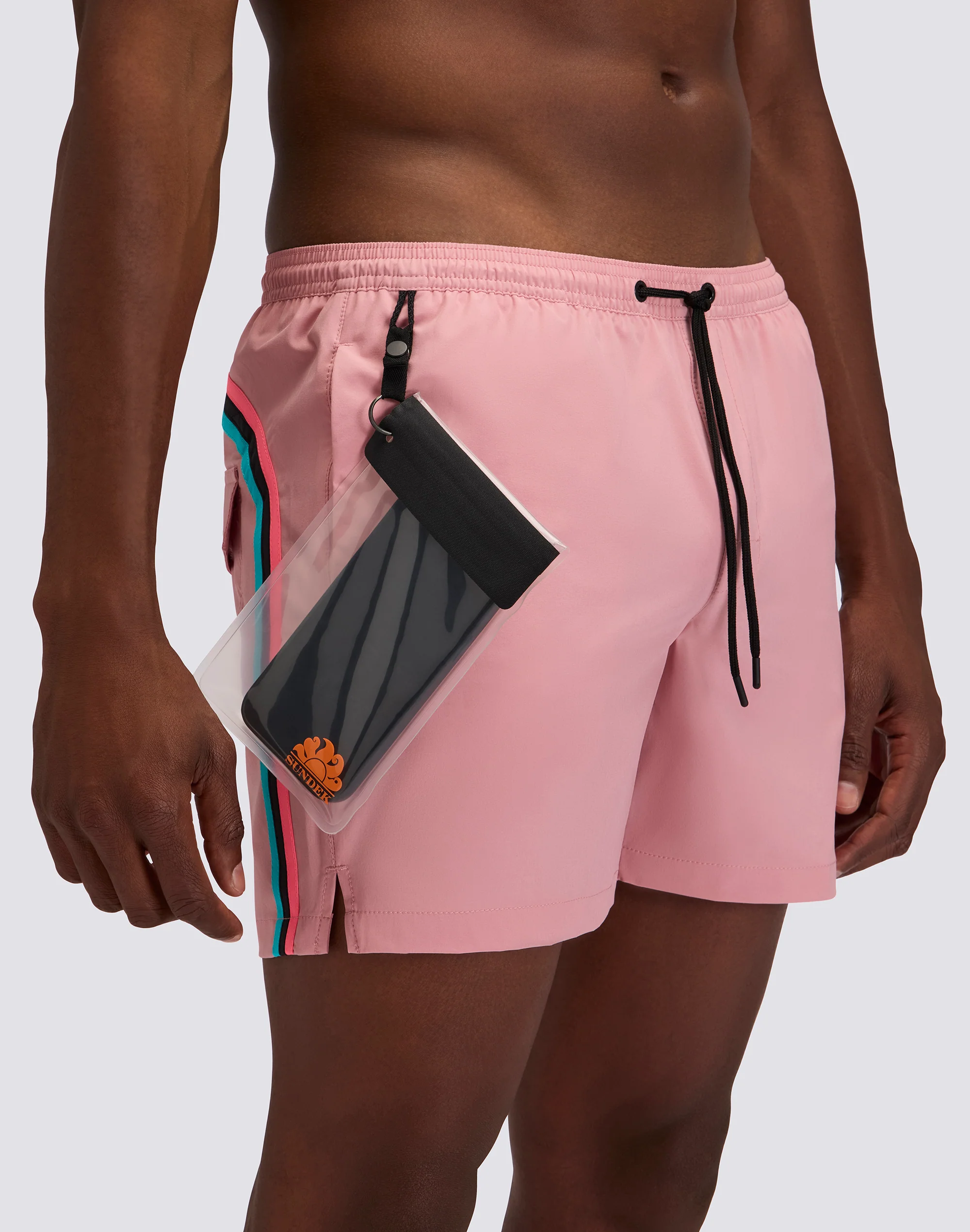 COSTUME DA BAGNO UOMO CON TESSUTO STRETCH A VITA ELASTICATA E CON CUSTODIA REMOVIBILE - Image 3