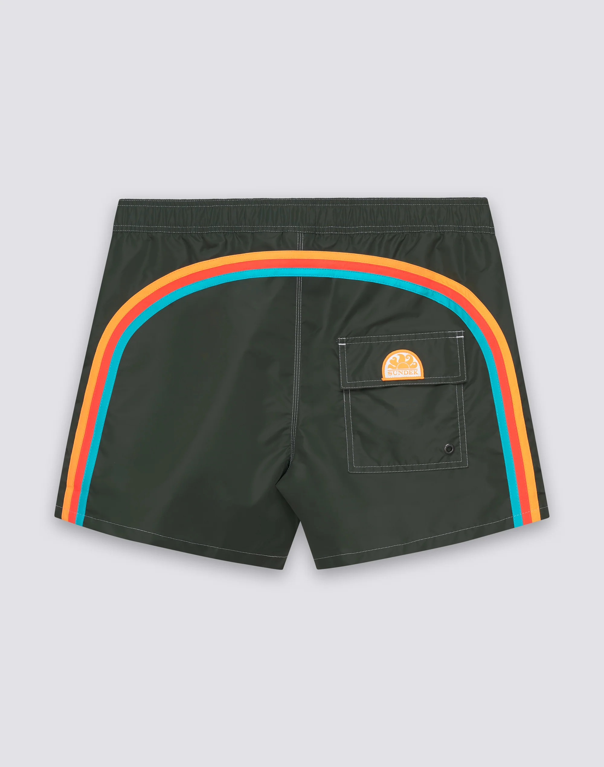 COSTUME DA BAGNO UOMO CORTO CON VITA SEMI ELASTICATA ICONIC TAFFETA
