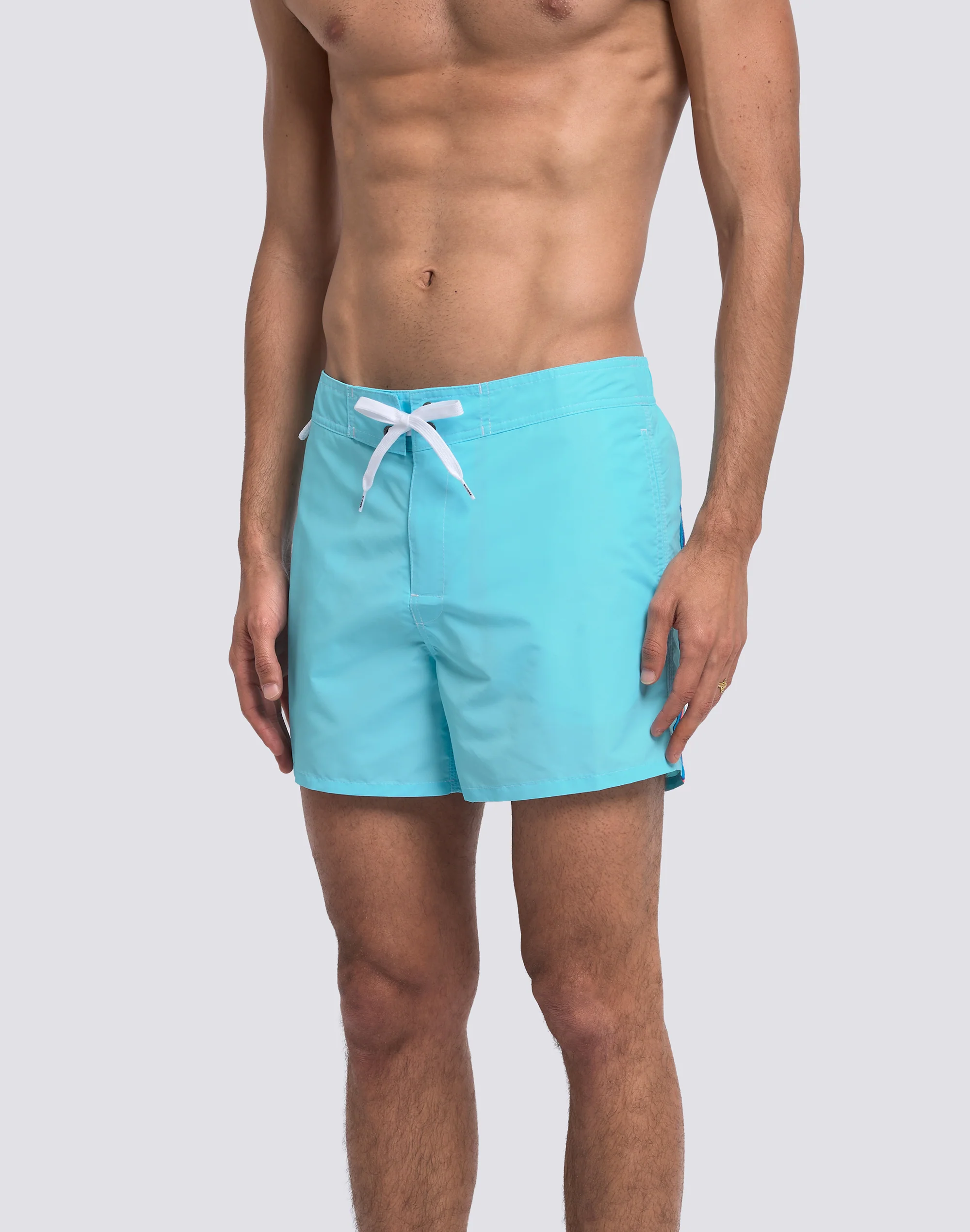 COSTUME DA BAGNO UOMO CORTO CON VITA SEMI ELASTICATA ICONIC TAFFETA - Image 4