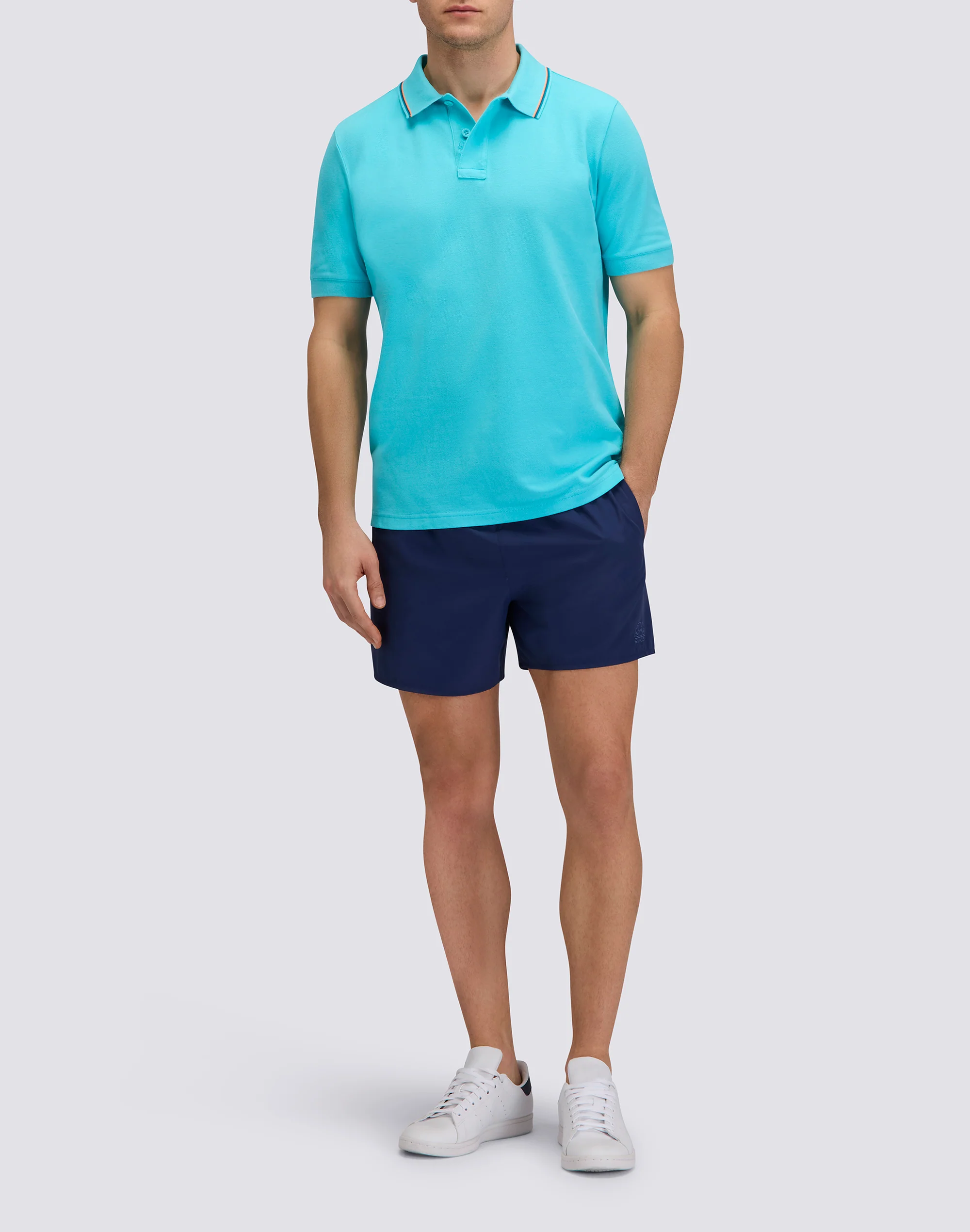 POLO UOMO IN COTONE PIMA PIQUET CON LOGO RICAMATO - Image 3