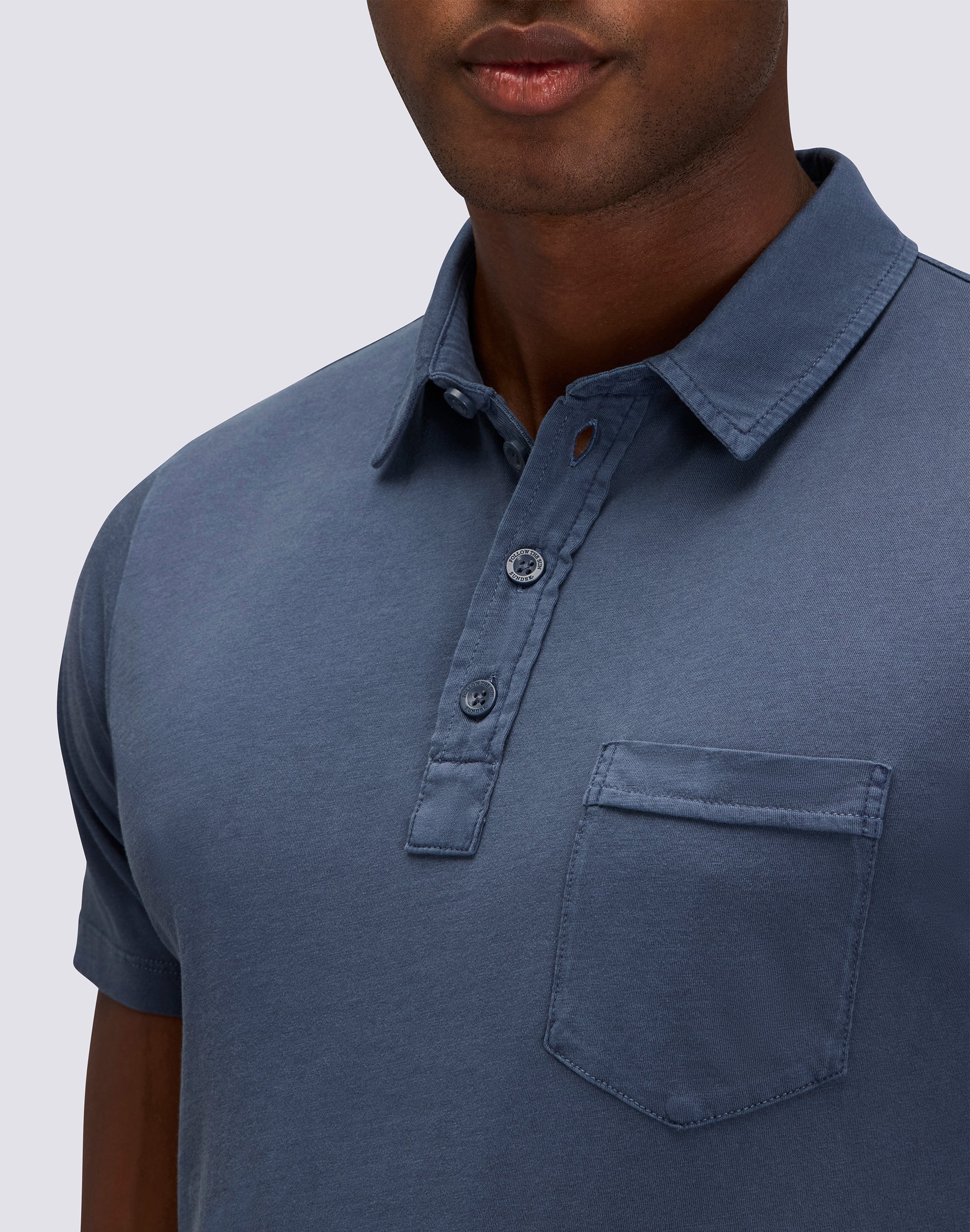 T-SHIRT UOMO TINTO CAPO IN STILE POLO - Image 4