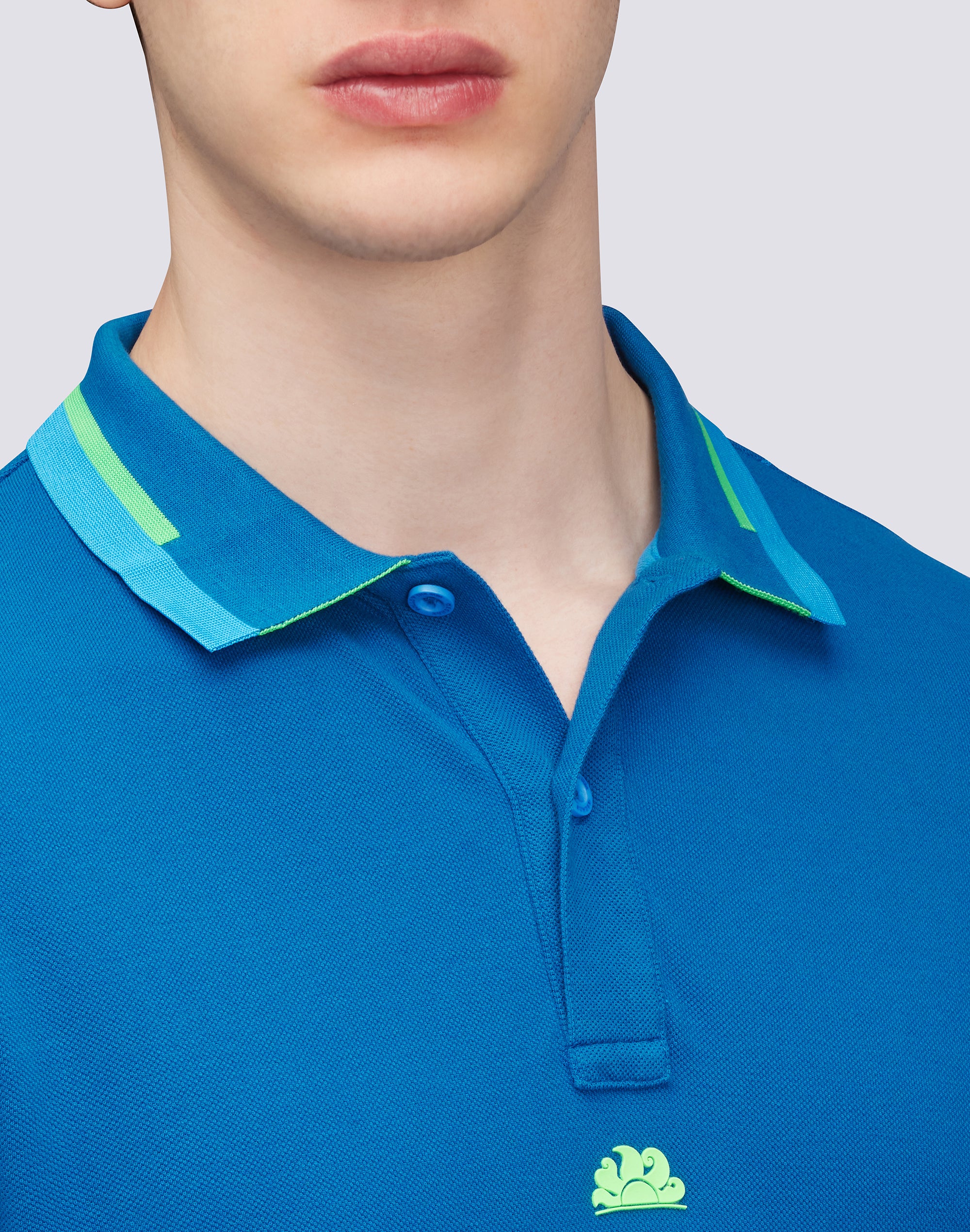 POLO IN COTONE PIQUET COMBINATO - Image 4