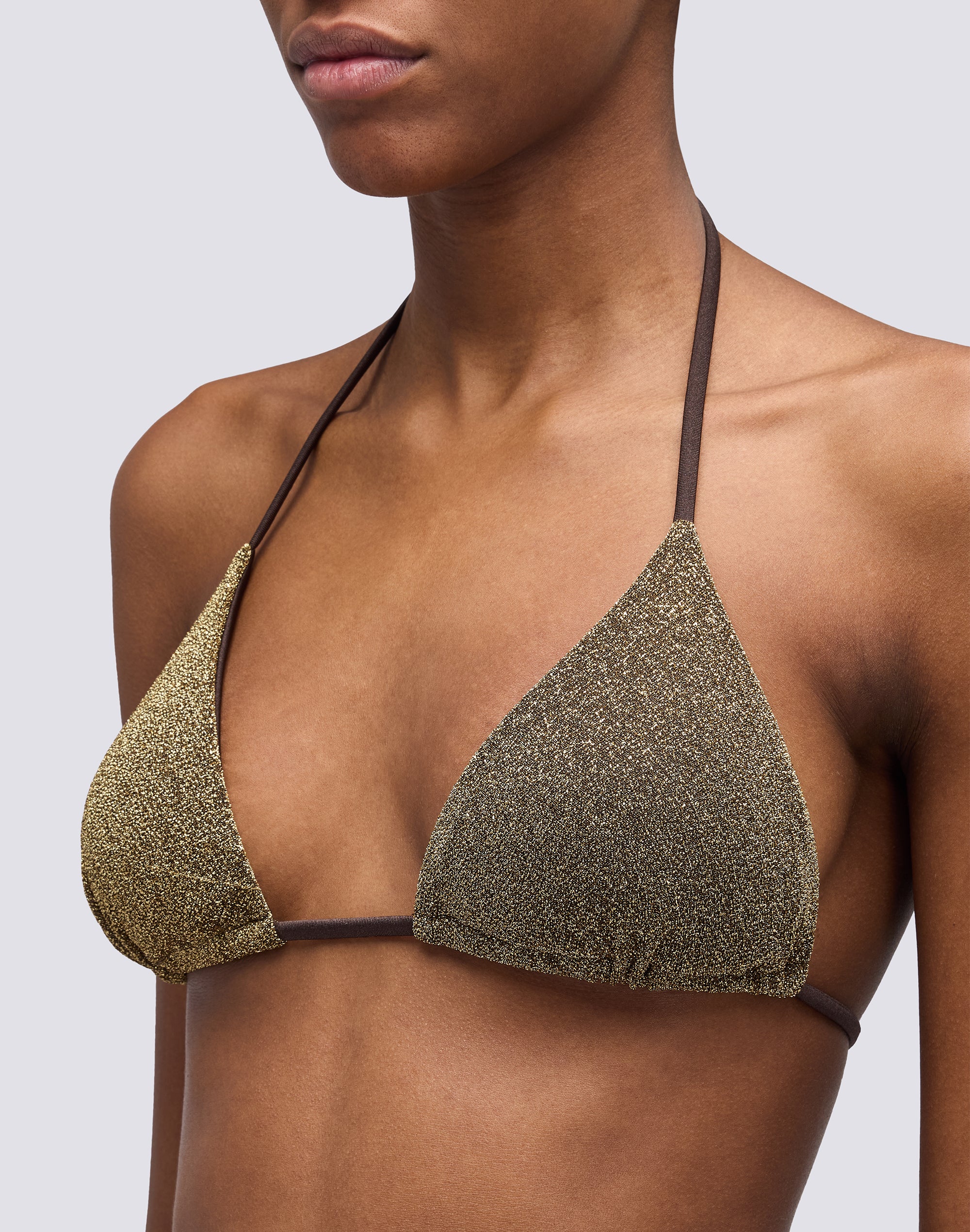 JENNIFER TOP A TRIANGOLO IN LUREX - Image 3