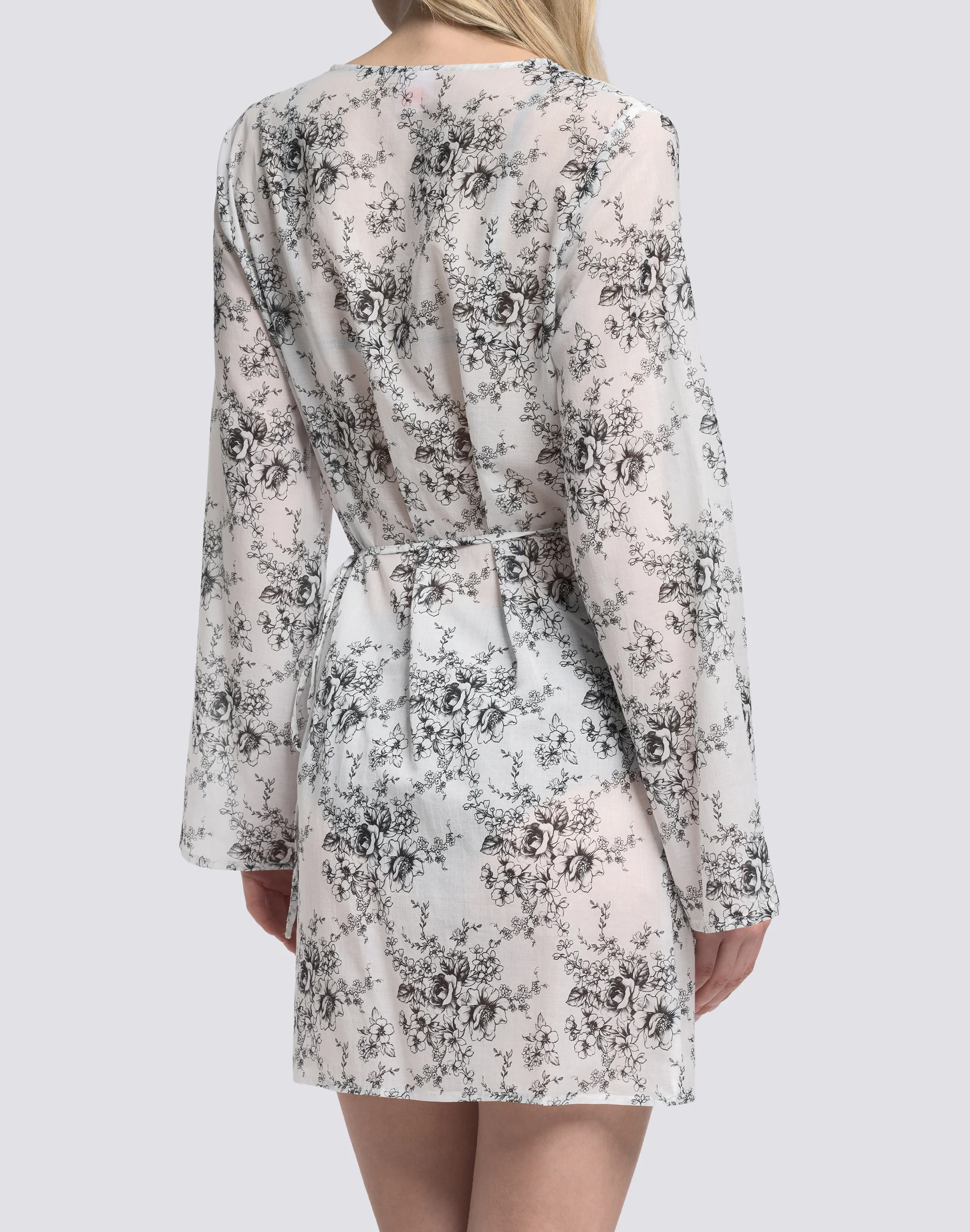 ABITO DONNA WRAPOVER STAMPA ROSE DE JOIE - Image 4