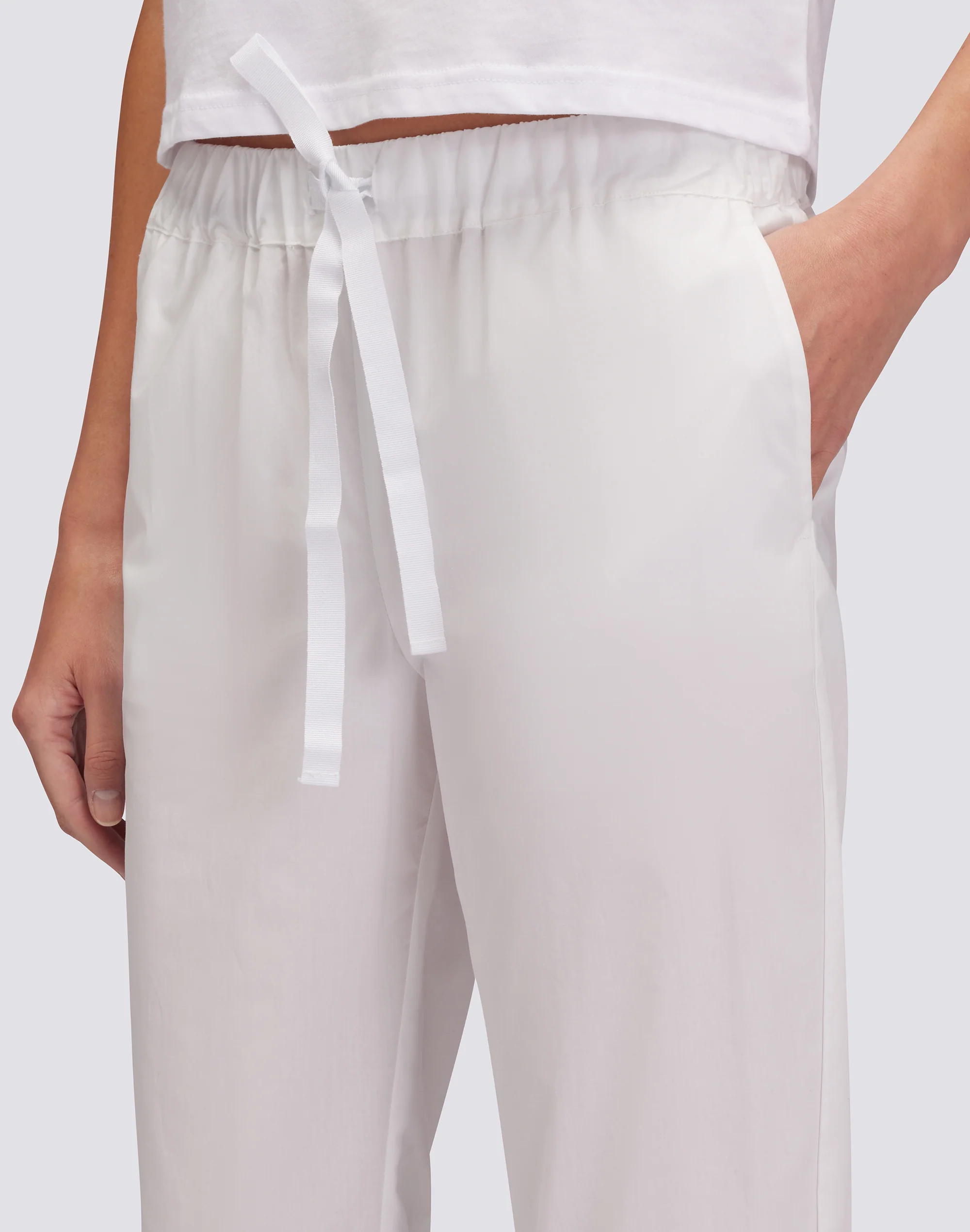 PANTALONI LUNGHI IN POPELINE - Image 4