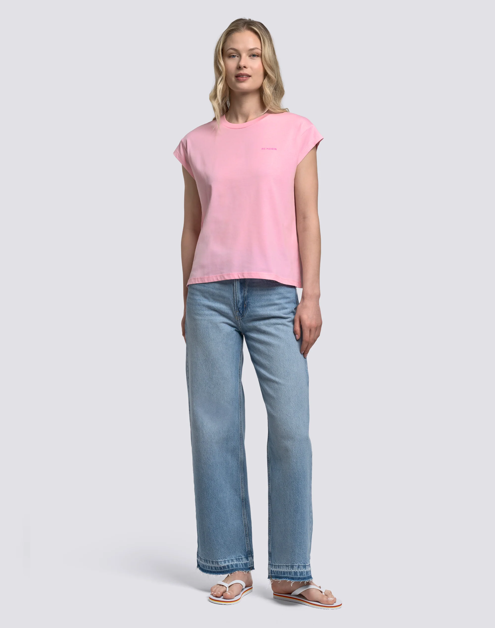 T-SHIRT DONNA CON STAMPA DEGRADÉ - Image 3