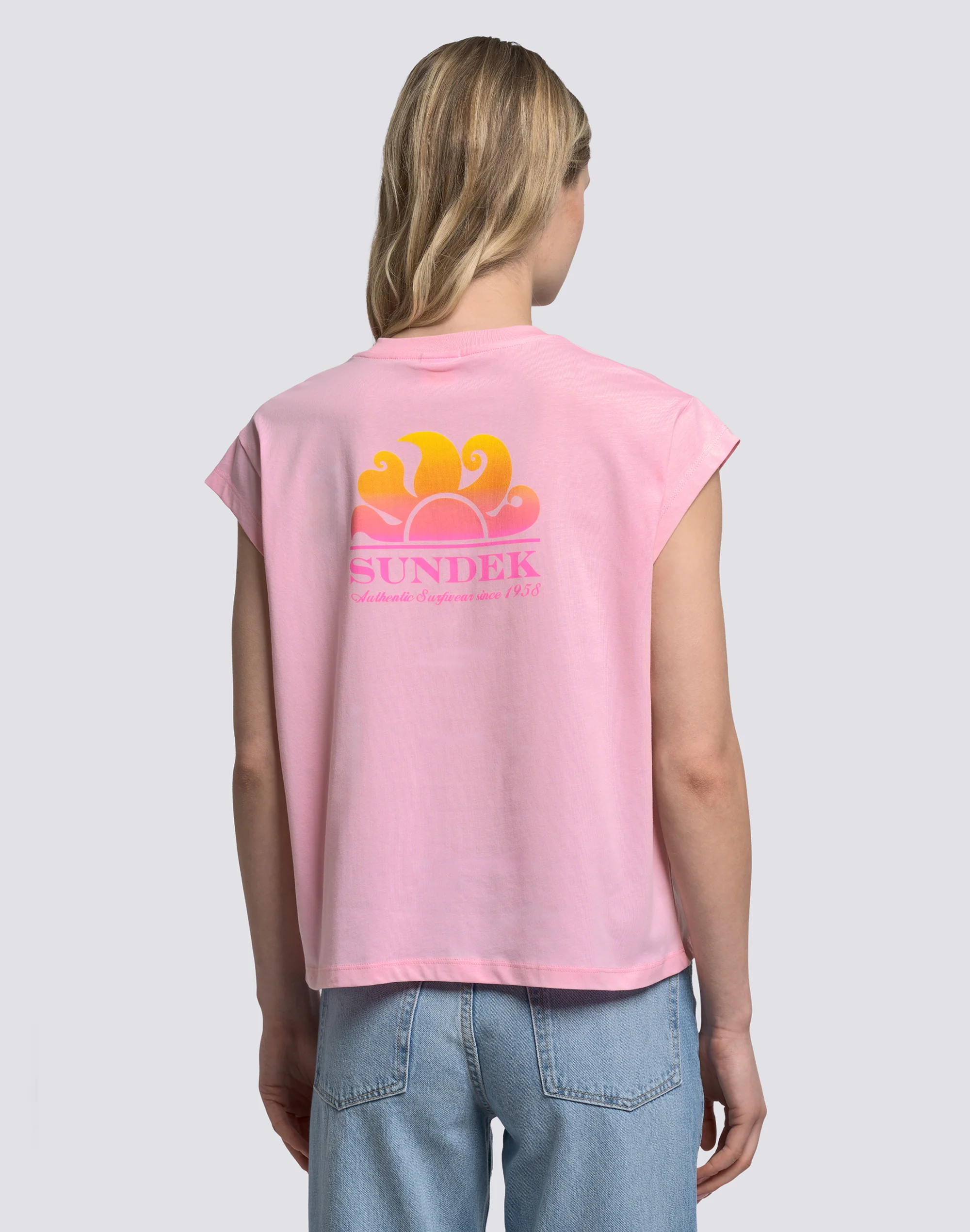 T-SHIRT DONNA CON STAMPA DEGRADÉ - Image 4