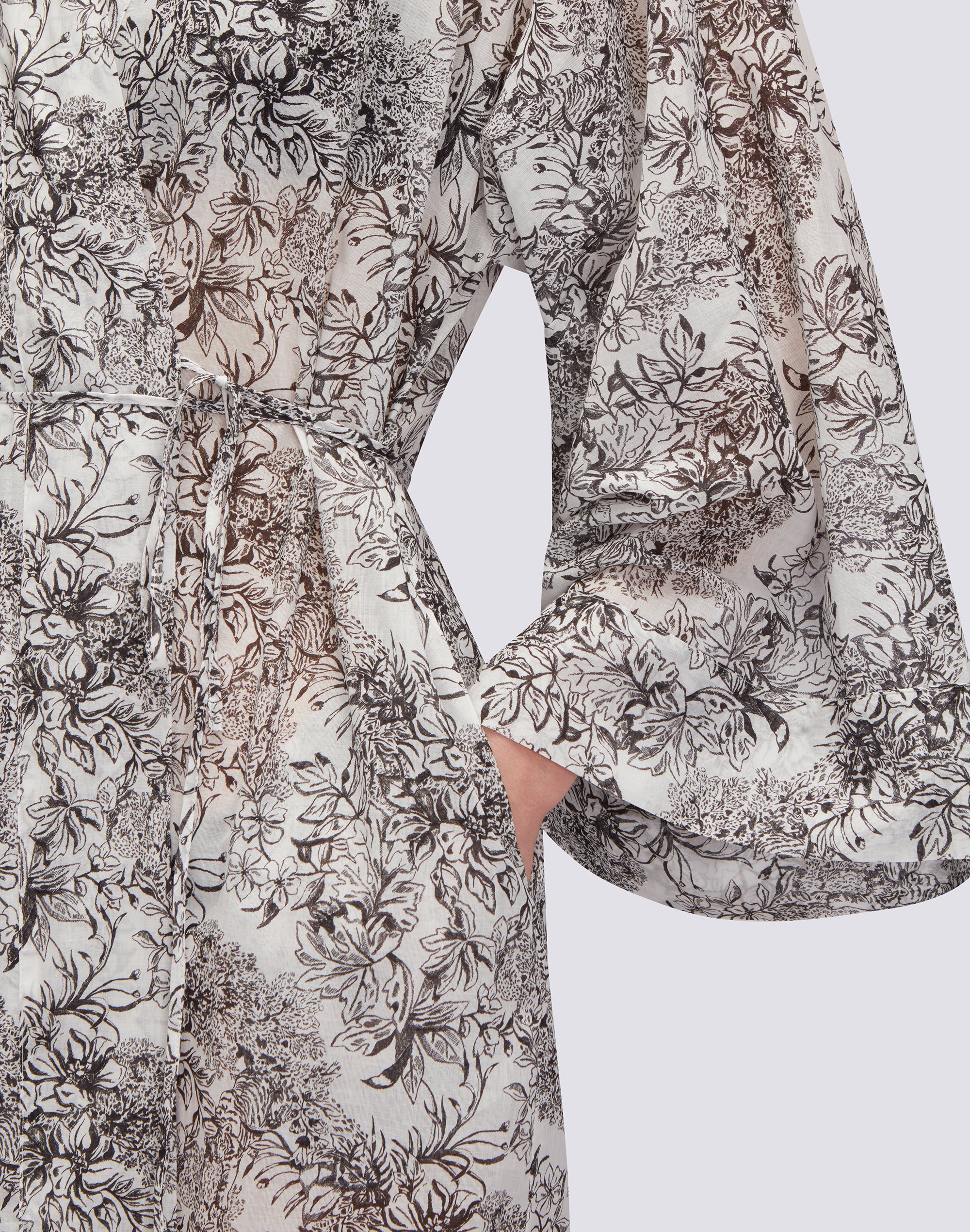 ABITO KIMONO LUNGO STAMPA FLEUR DE JOIE - Image 4