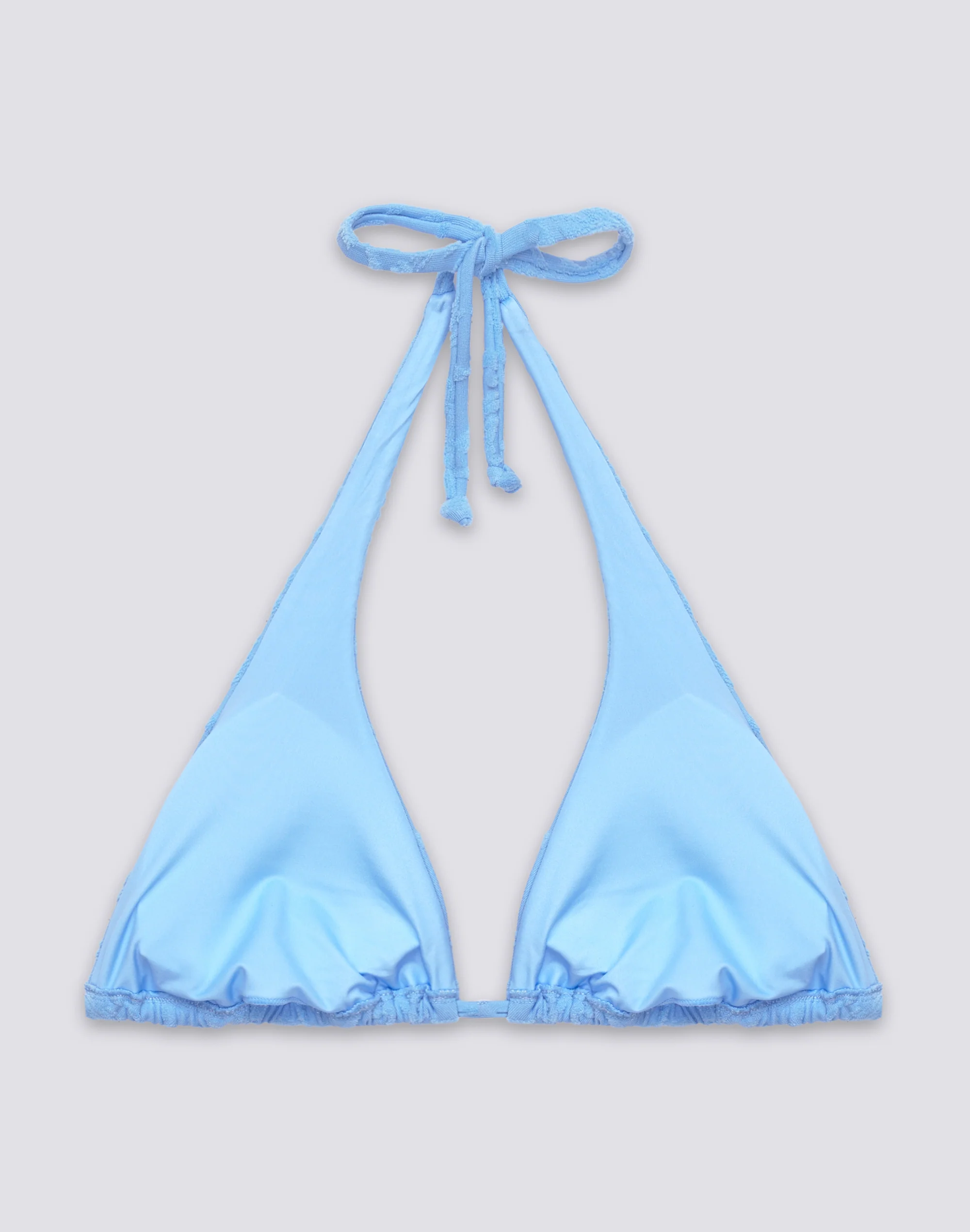 HILA - BIKINI TOP A TRIANGOLO AMERICANO IN SPUGNA MOTIVO FLOREALE JACQUARD - Image 2
