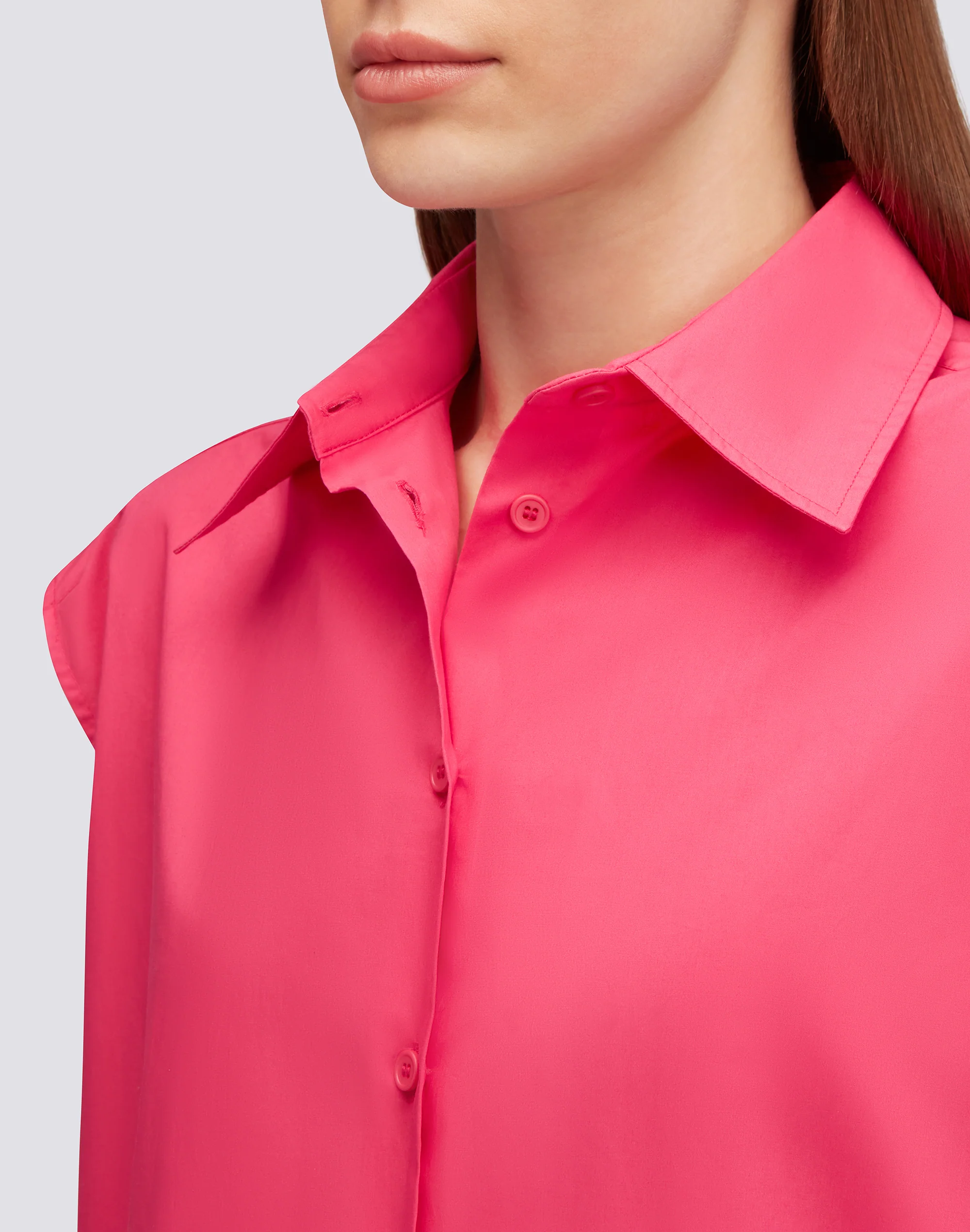 CAMICIA IN POPELINE SMANICATA - Image 3