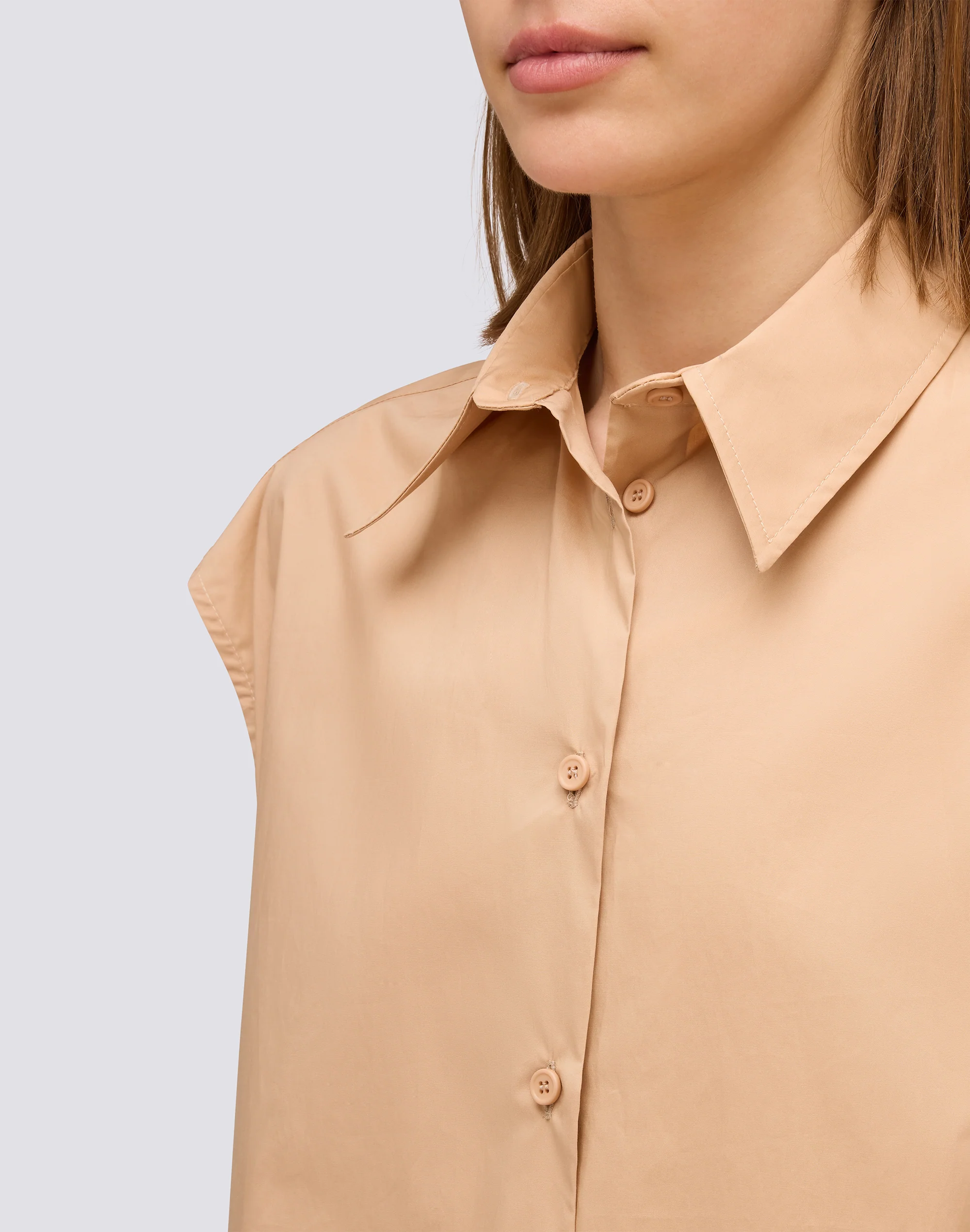CAMICIA IN POPELINE SMANICATA - Image 3