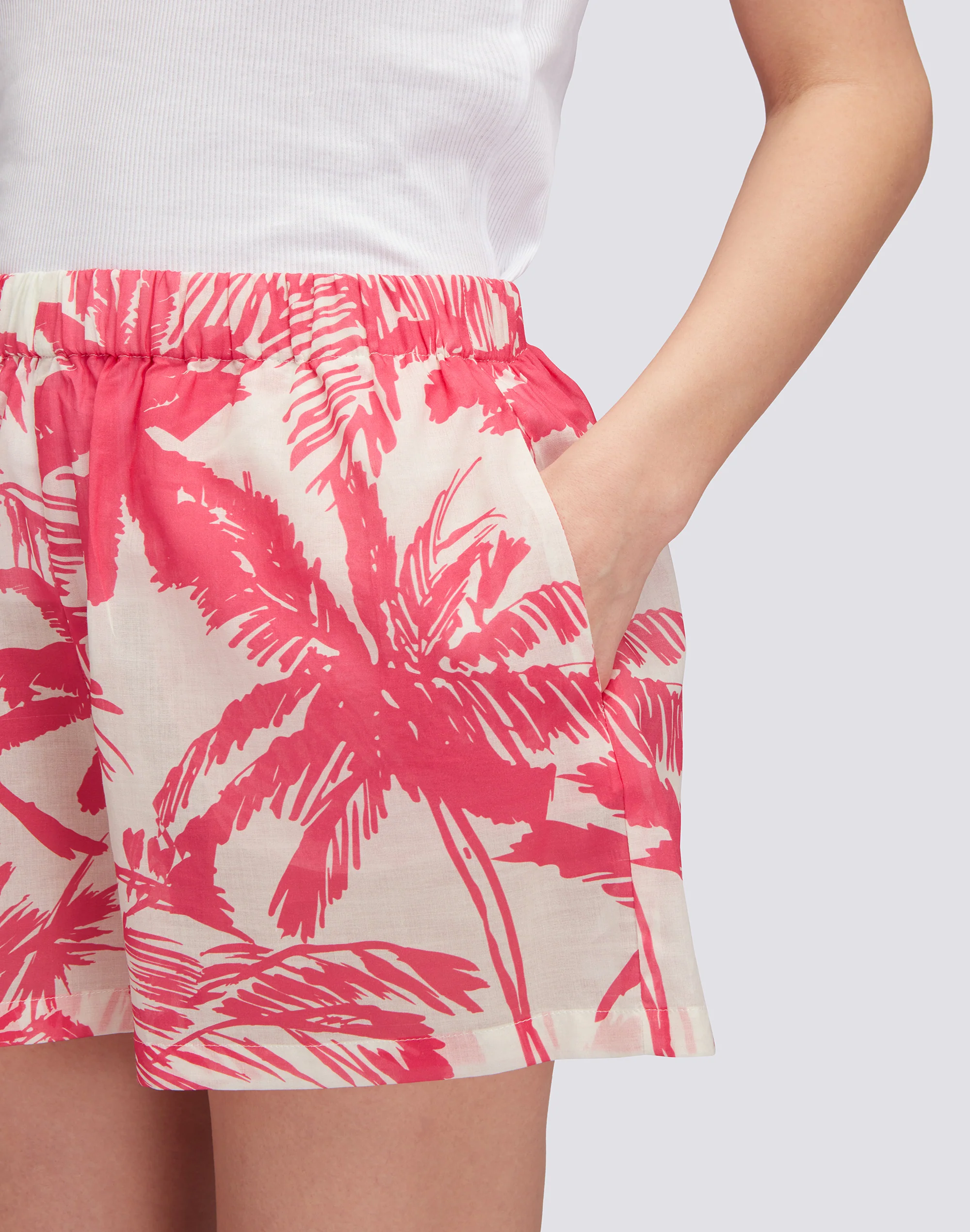 SHORTS SEMI ELASTICIZZATI STAMPA TROPIC SAVANA - Image 3