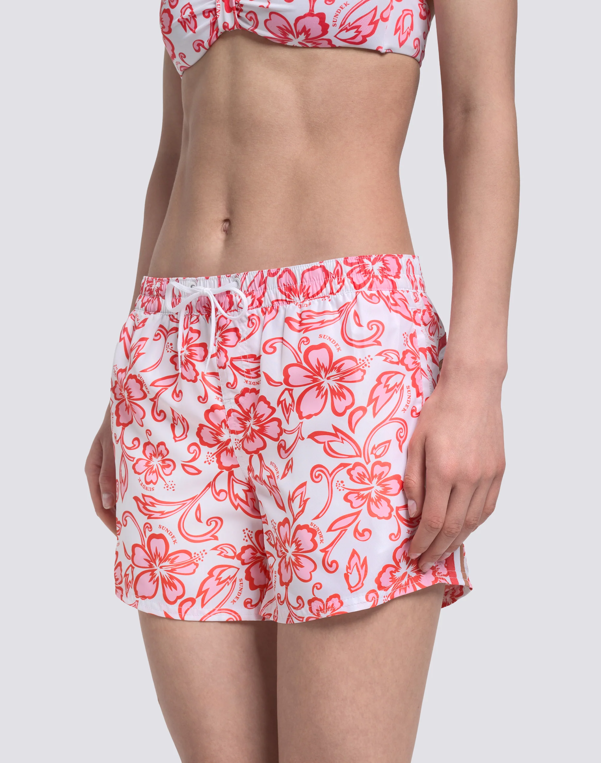 COAST - PANTALONCINO MARE REPREVE® CON STAMPA HIBISCUS SK23 - Image 4