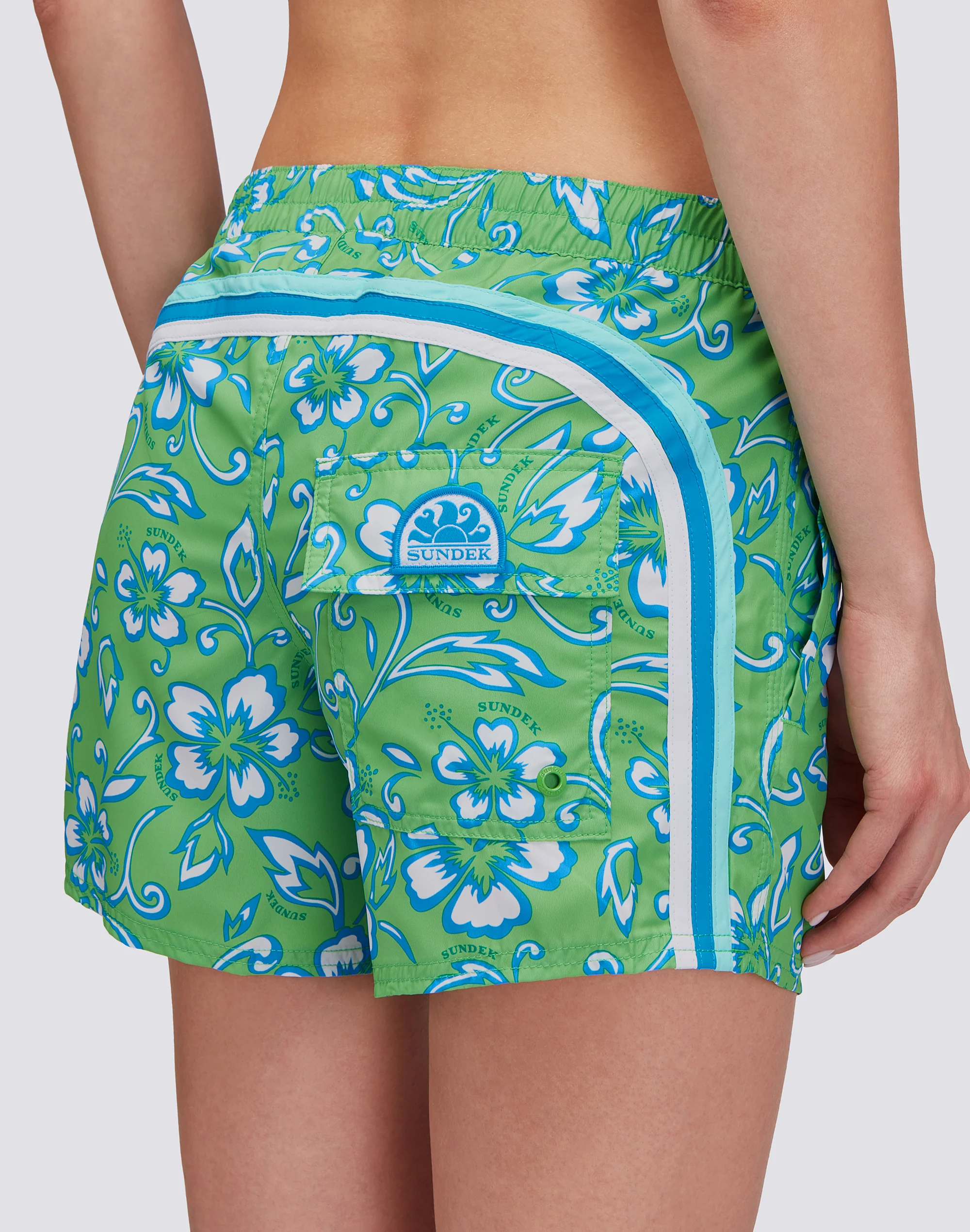 COAST - PANTALONCINO MARE REPREVE® CON STAMPA HIBISCUS SK23 - Image 3