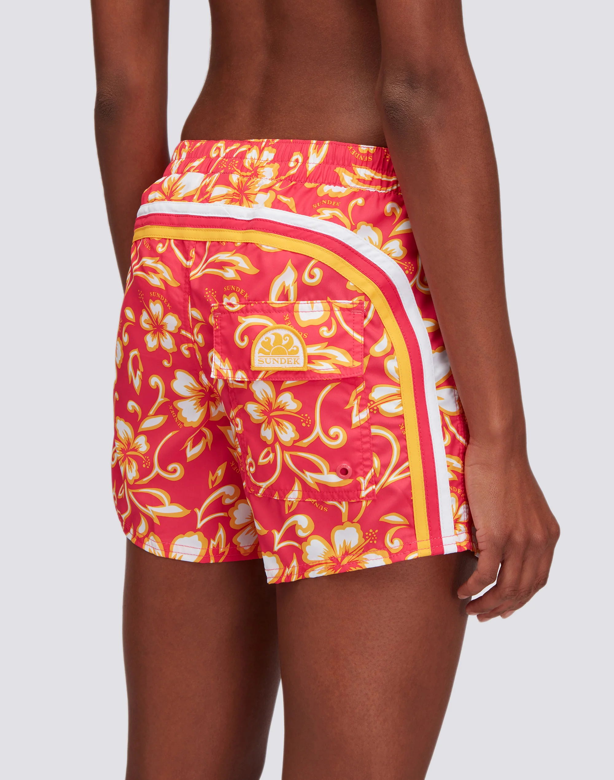 COAST - PANTALONCINO MARE REPREVE® CON STAMPA HIBISCUS SK23 - Image 3