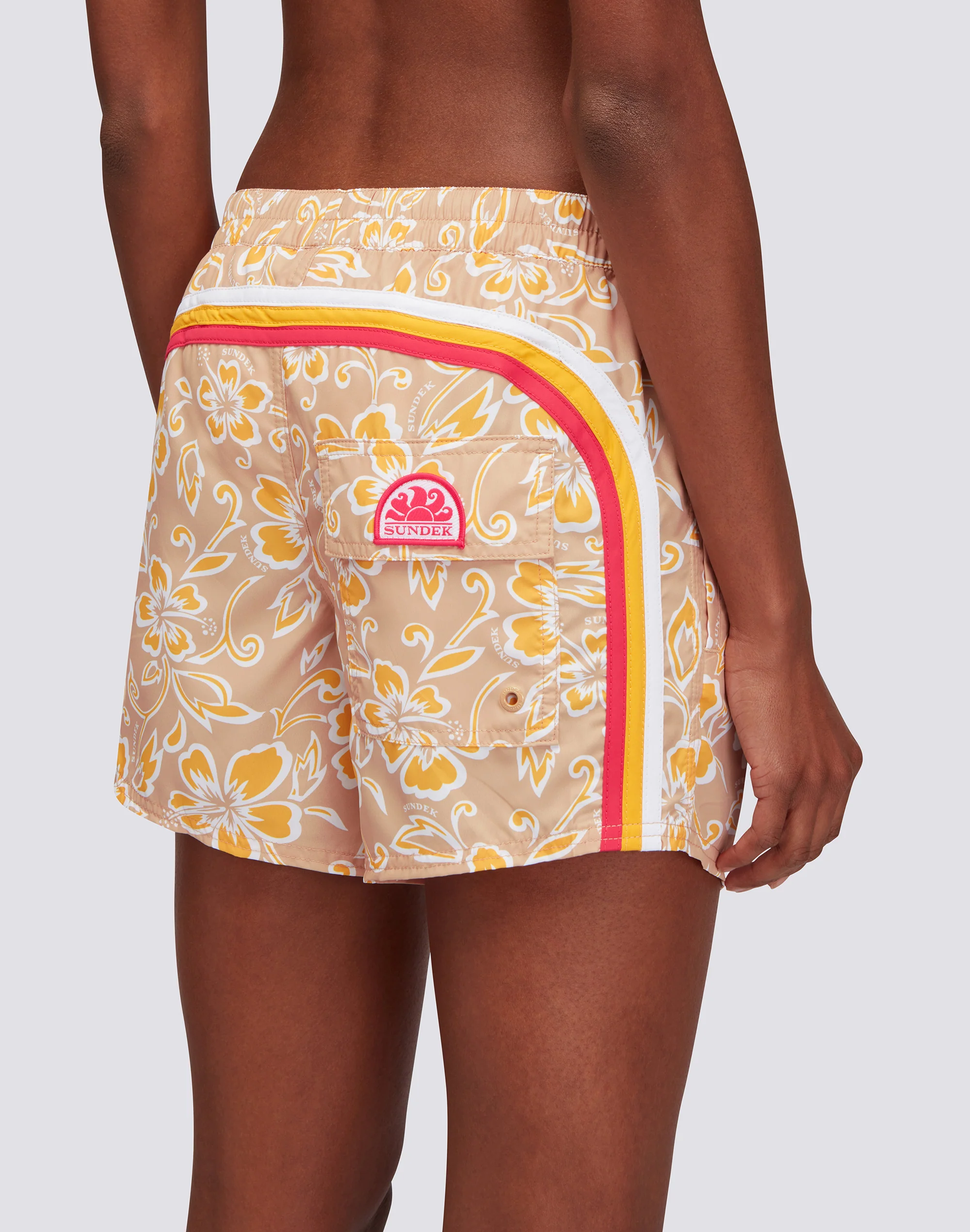 COAST - PANTALONCINO MARE REPREVE® CON STAMPA HIBISCUS SK23 - Image 3