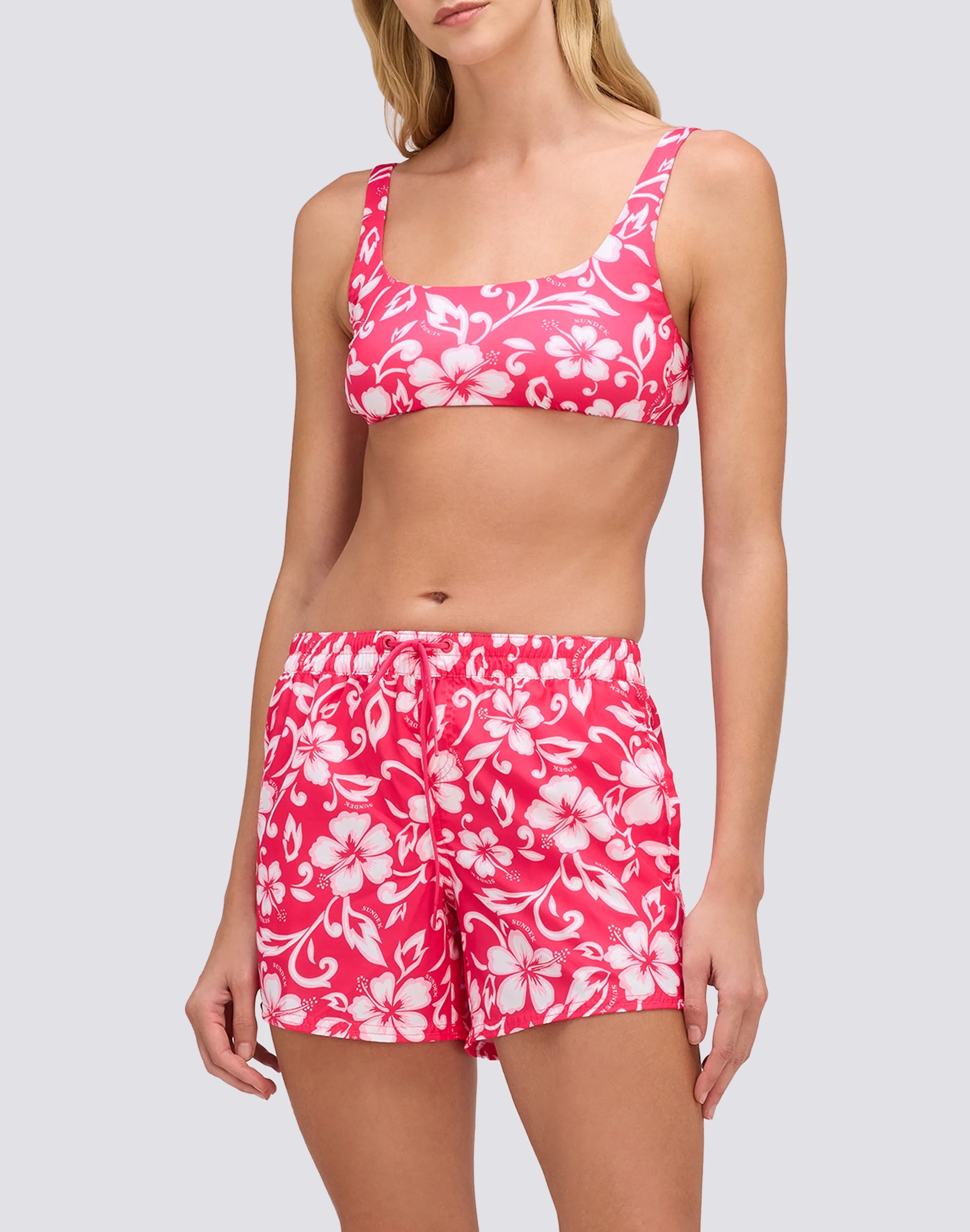 COAST - PANTALONCINO MARE REPREVE® CON STAMPA HIBISCUS SK23 - Image 4