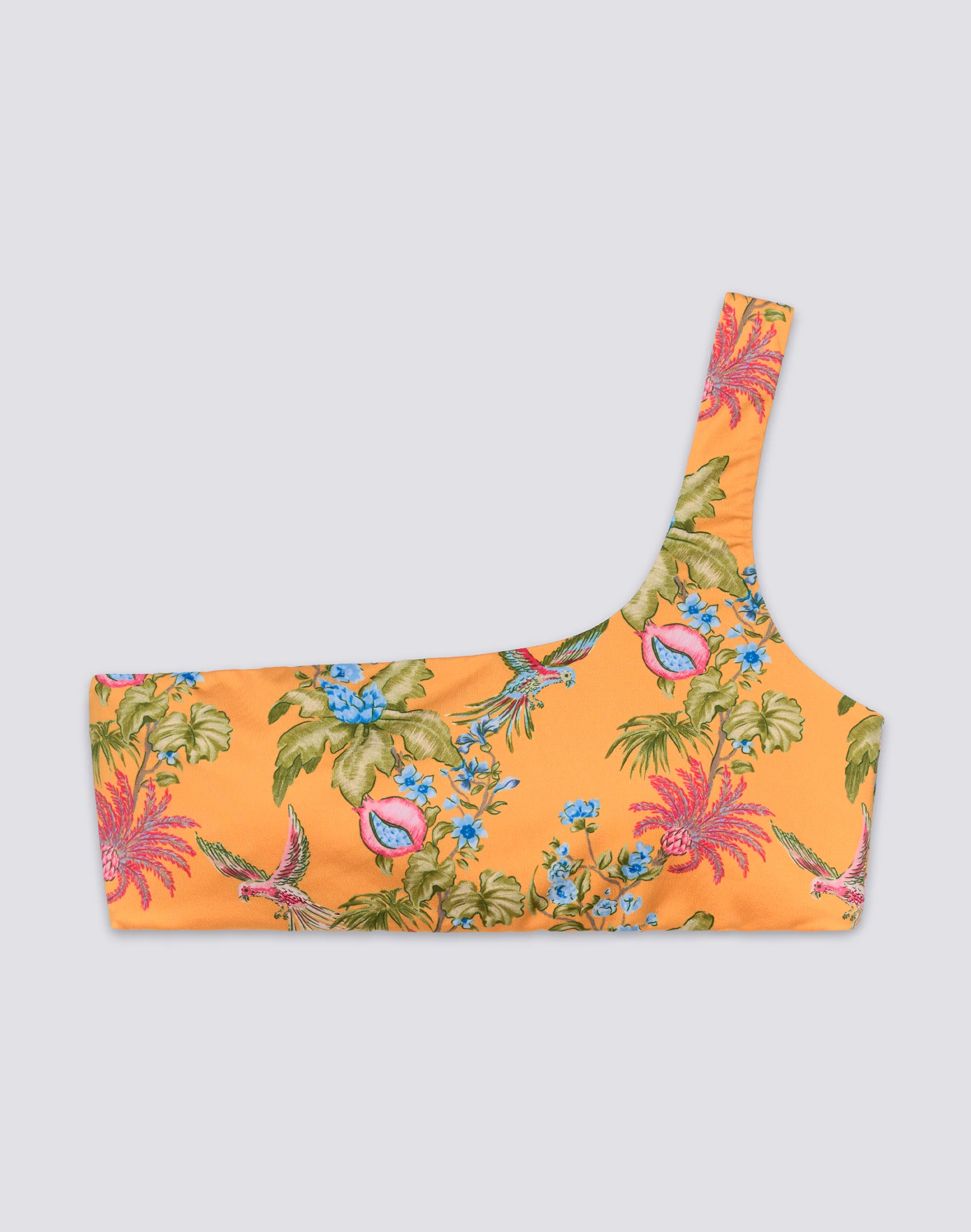 BIKINI TOP MONOSPALLA STAMPA SWEET PARROT