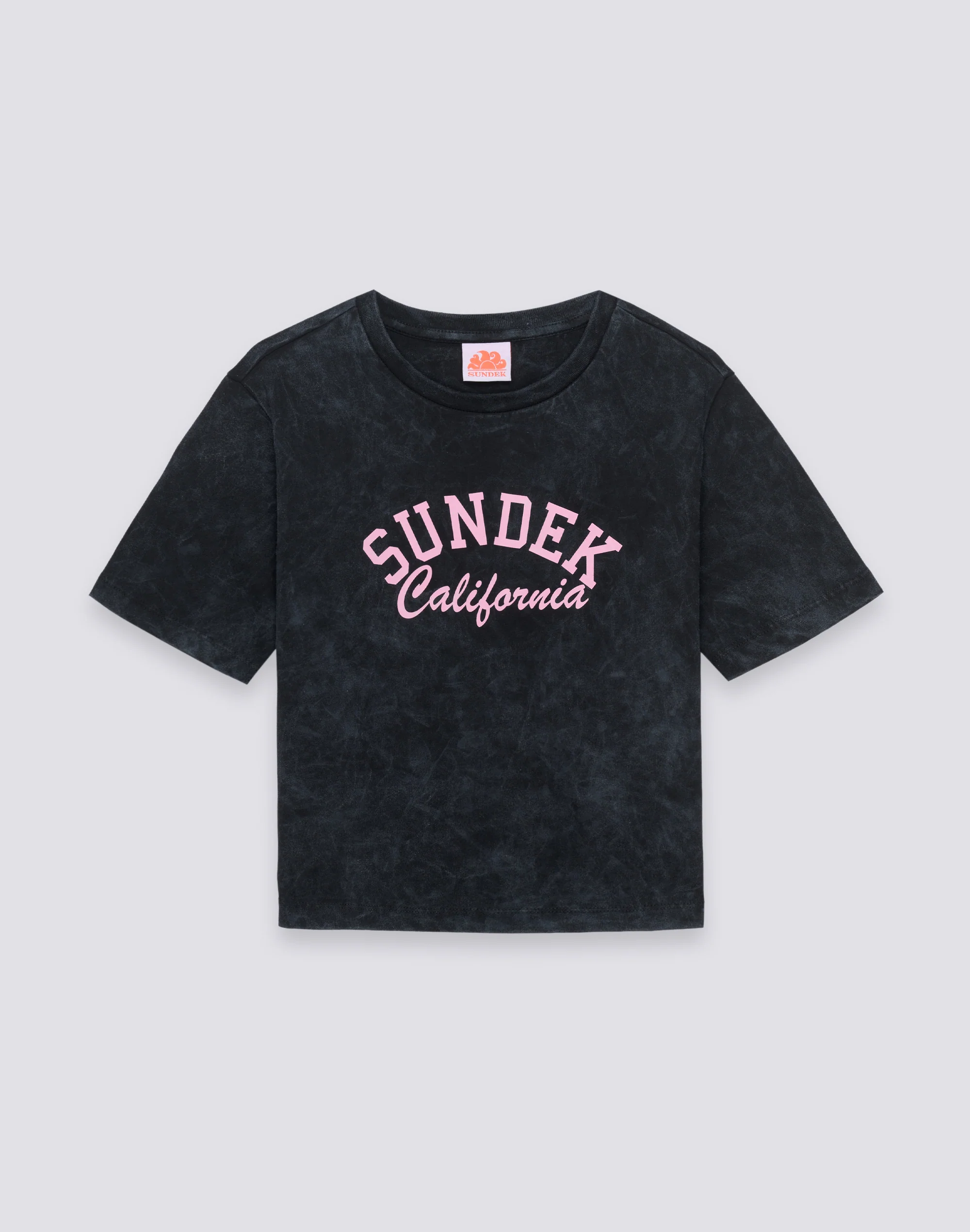 T-SHIRT DONNA CROPPED VINTAGE WASH