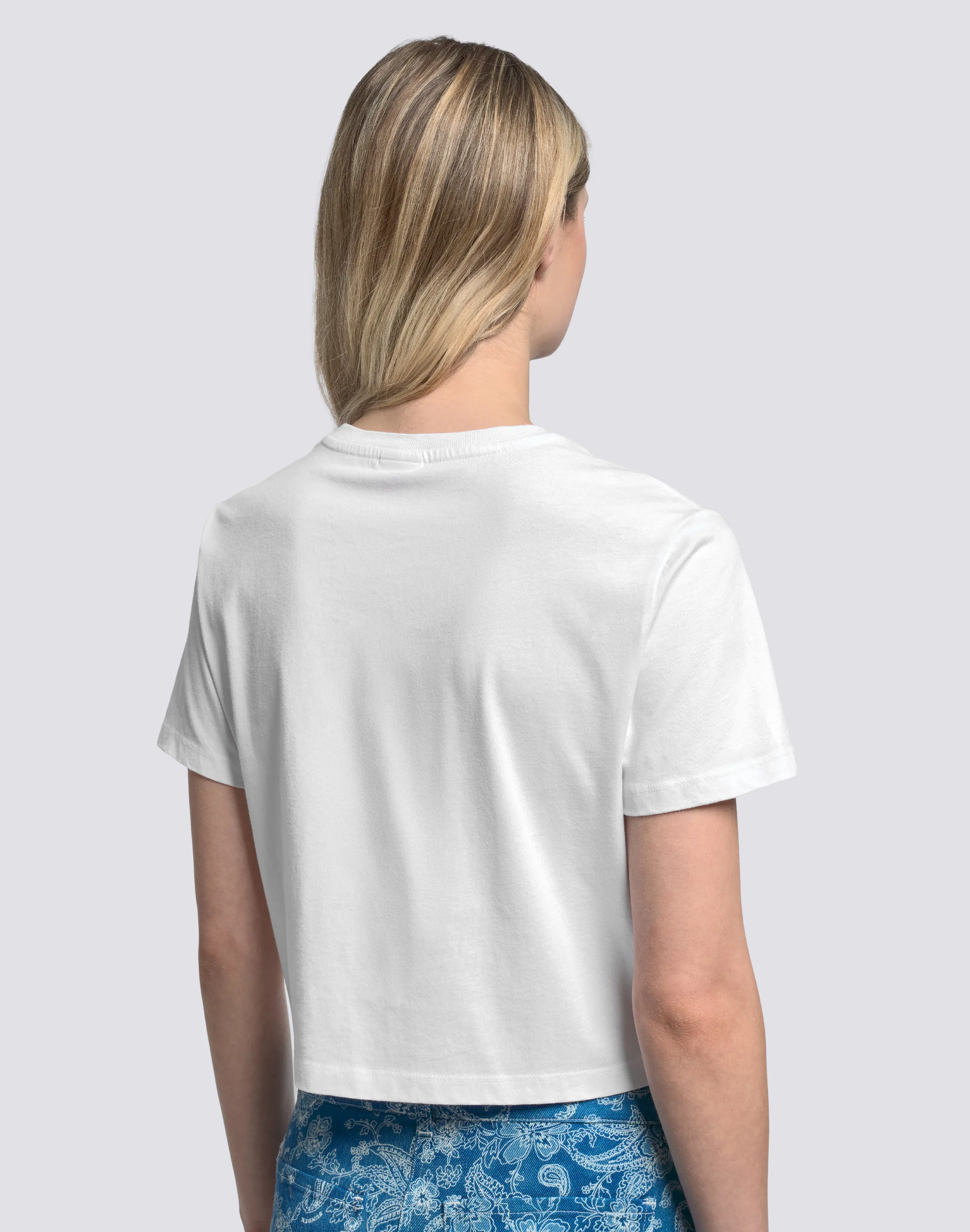 T-SHIRT DONNA CROPPED VINTAGE WASH - Image 5