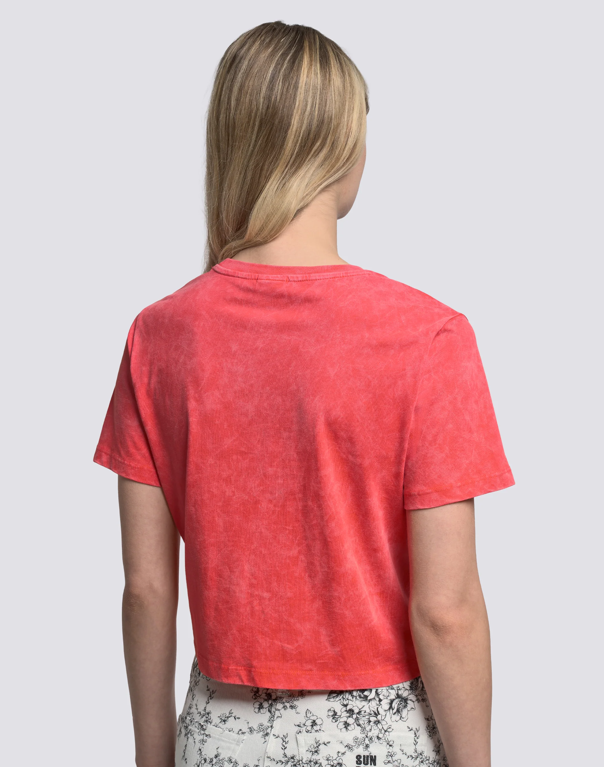 T-SHIRT DONNA CROPPED VINTAGE WASH - Image 5