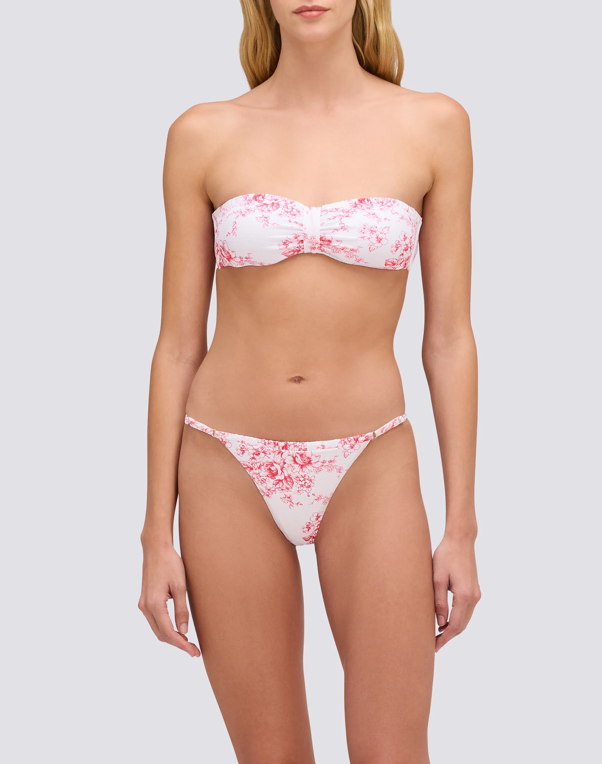 KERR - BIKINI SLIP SGAMBATO CON LACCI REGOLABILI FANTASIA ROSE DE JOIE - Image 4